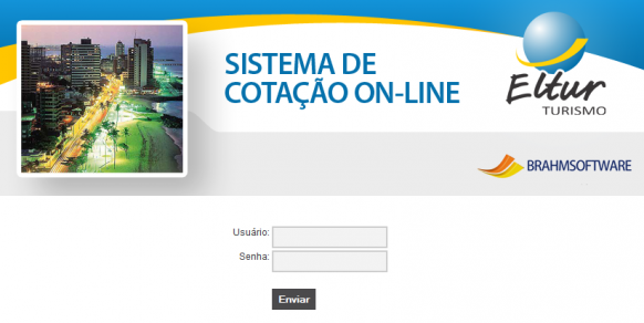 Sistema de cotação online para pacotes de turismo